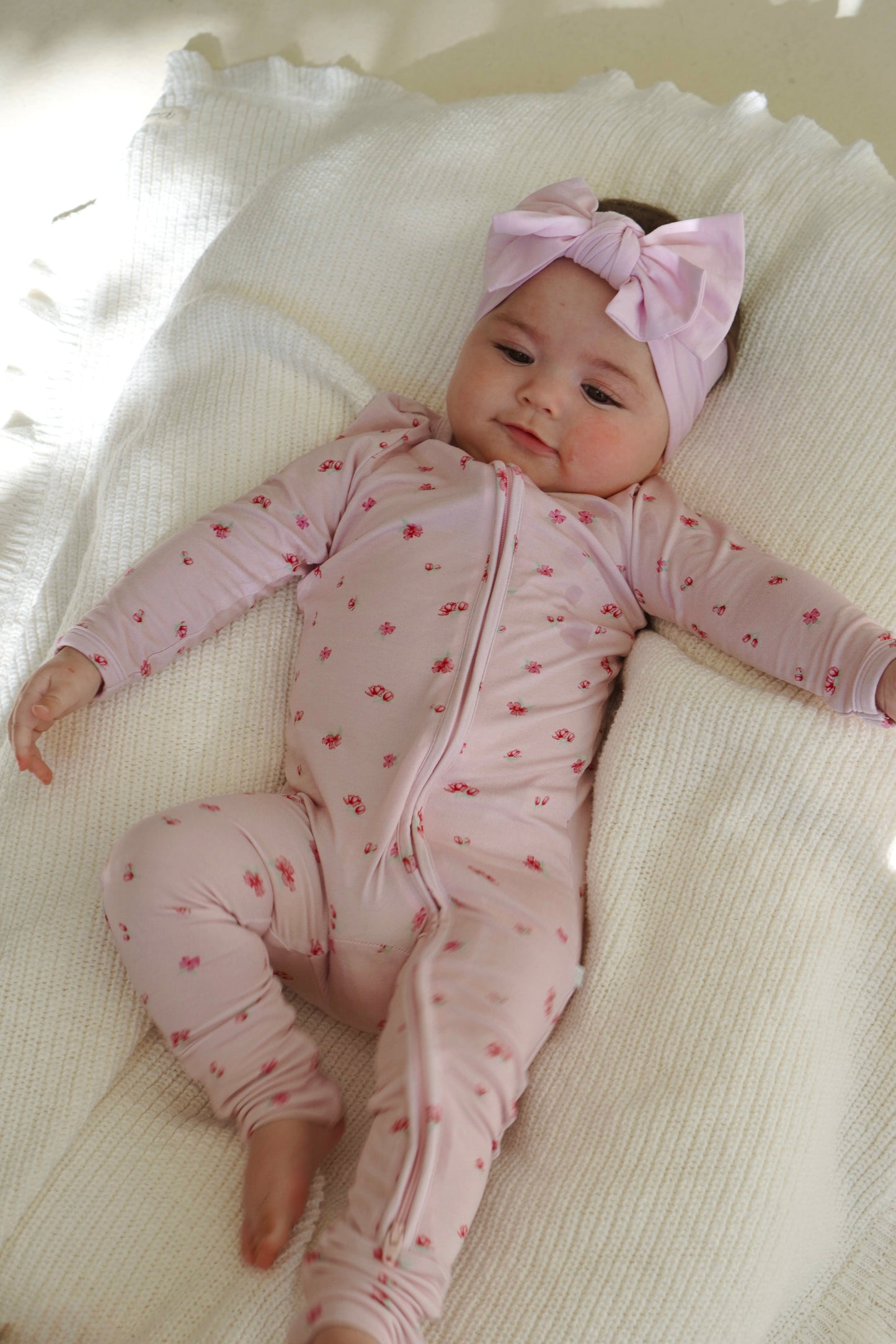 Bamboo Zip Romper - Ditsy Florals