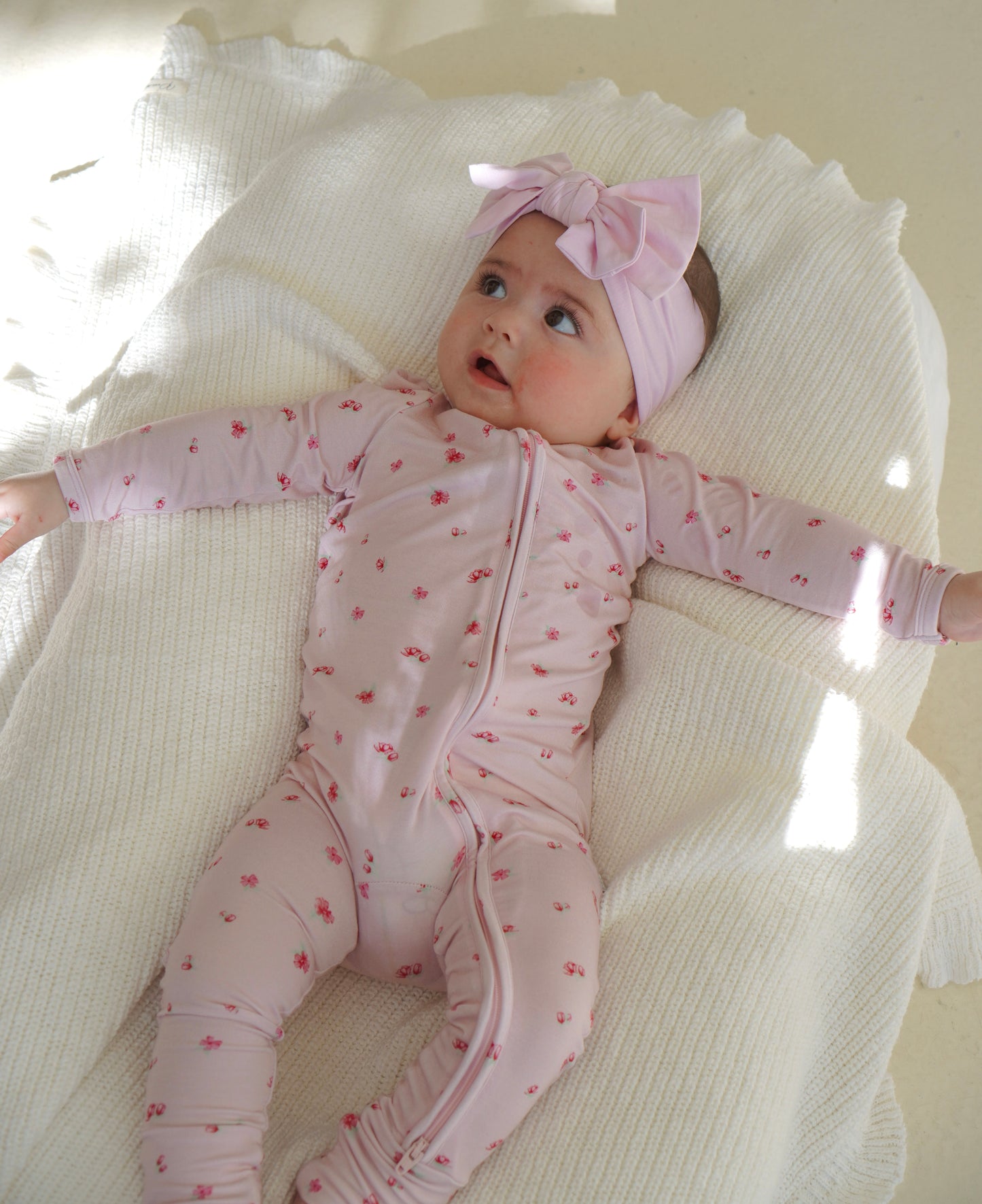 Bamboo Zip Romper - Ditsy Florals