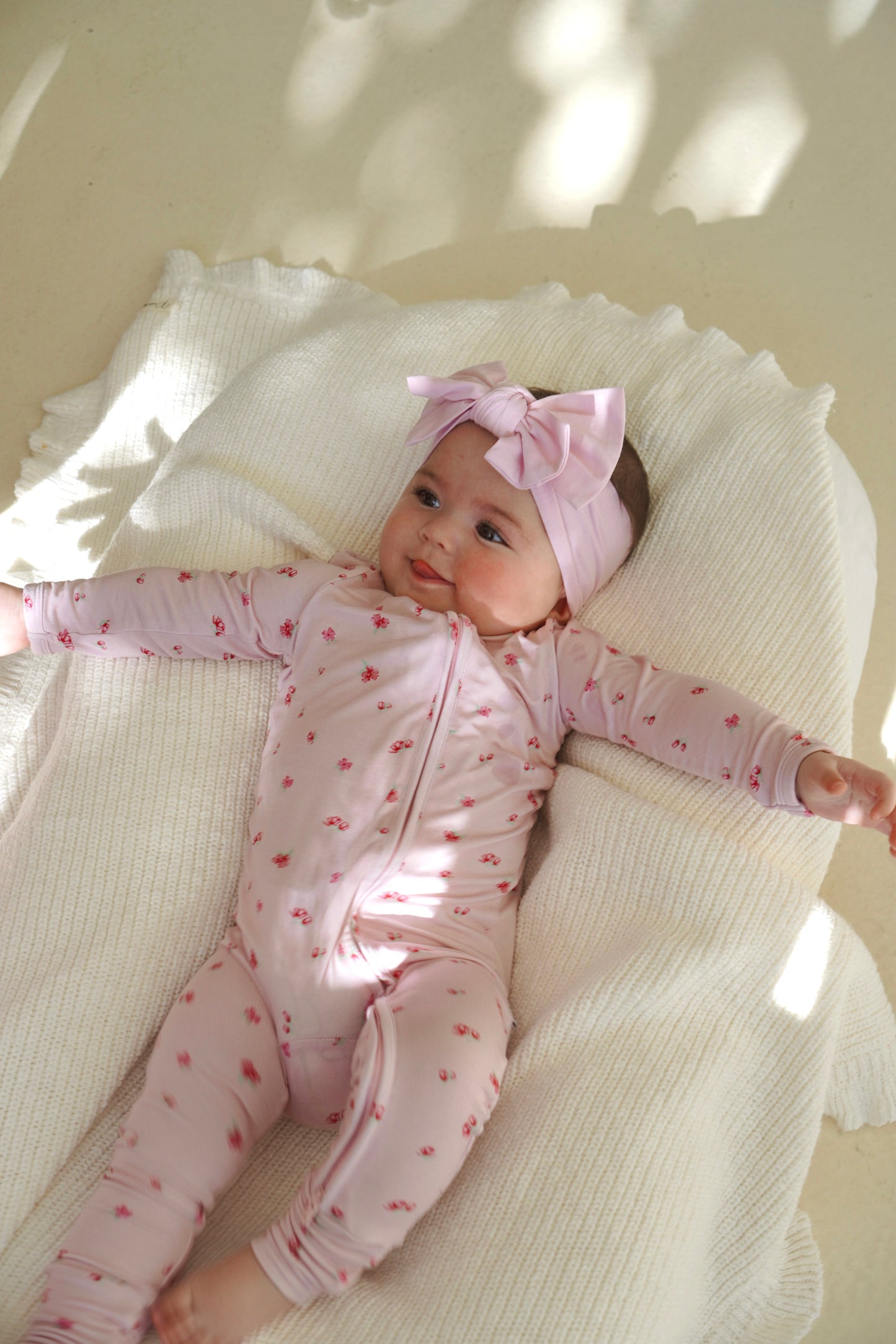 Bamboo Zip Romper - Ditsy Florals