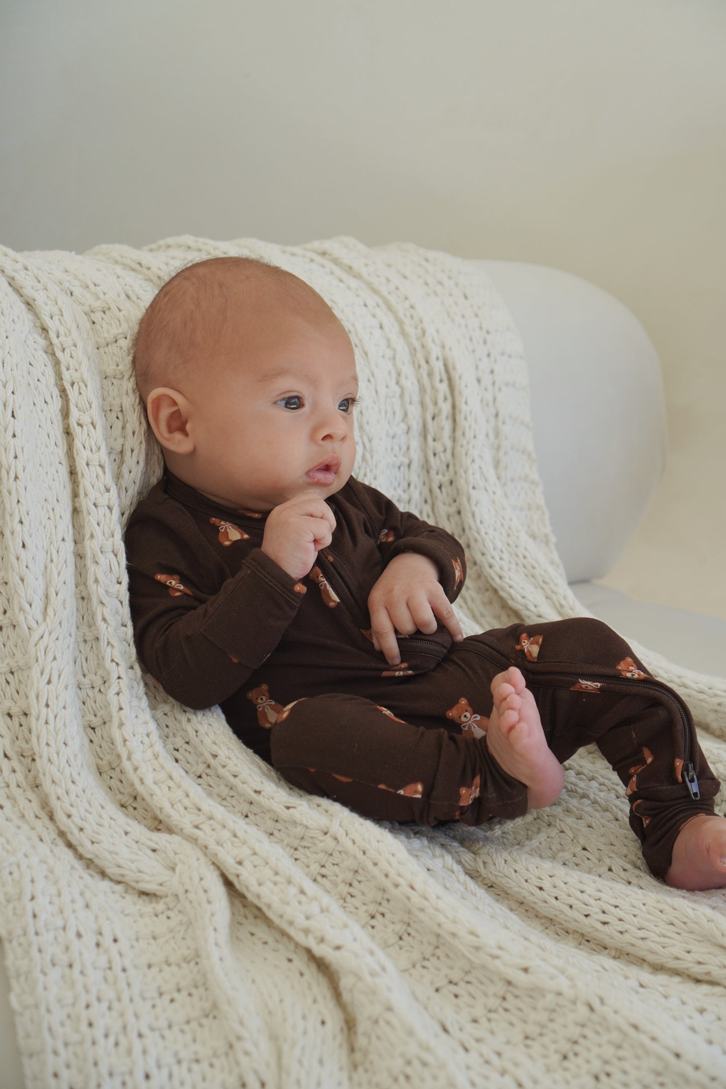 Zip Romper - Teddies