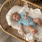 Bamboo T-shirt Onesie - Blue Stripes