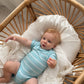 Bamboo T-shirt Onesie - Blue Stripes