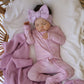 Bamboo Zip Onesie - Pink Stripes